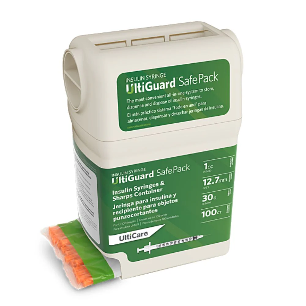 Ultimed UltiCare U100 Insulin Syringes with UltiGuard Safe Pack - Image 4