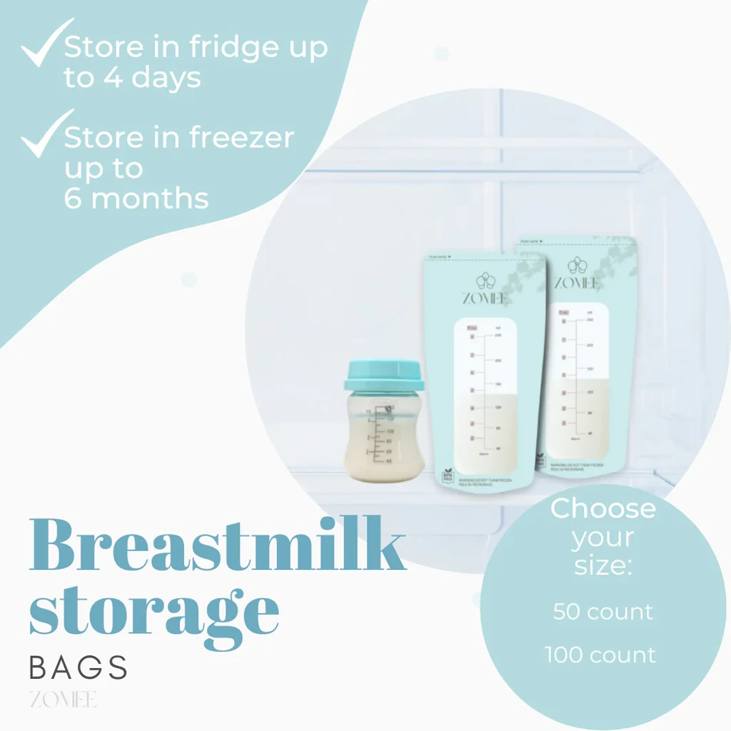 Zomee Milk and Formula Storage Bags, Thick and Durable, 90 Count - Image 4