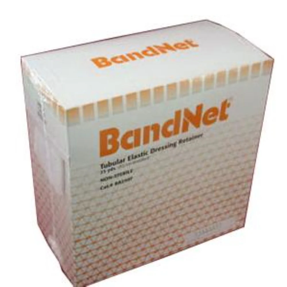 Derma Sciences BandNet Tubular Elastic Retainer For Adult Head, Chest, Abdomen, Axilla, Size 6, 25-1/2" Working Stretch x 50 yds