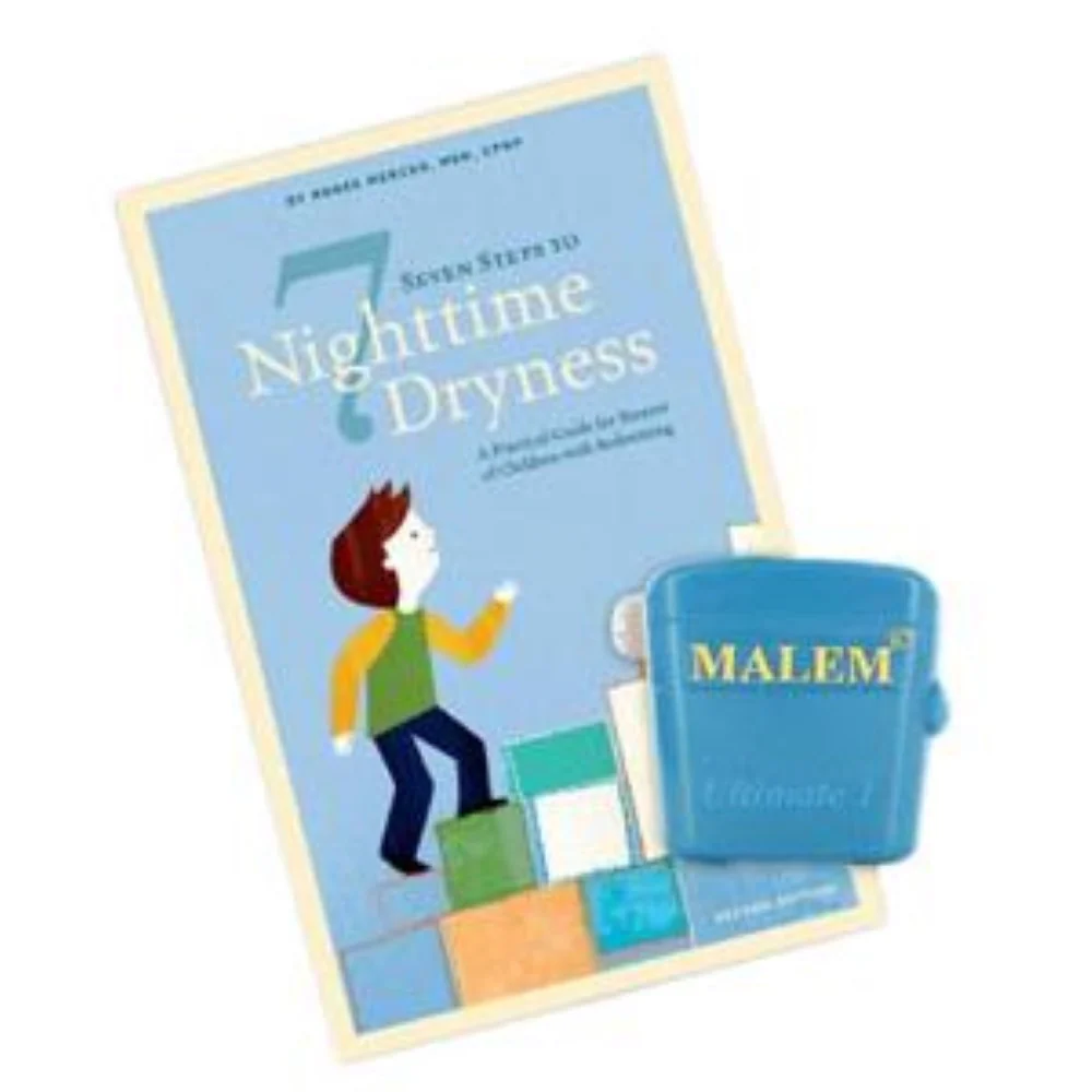Bedwetting Store Malem Ultimate Bedwetting Alarm Starter Kit, Regular 33" x 35" Flat Overlay