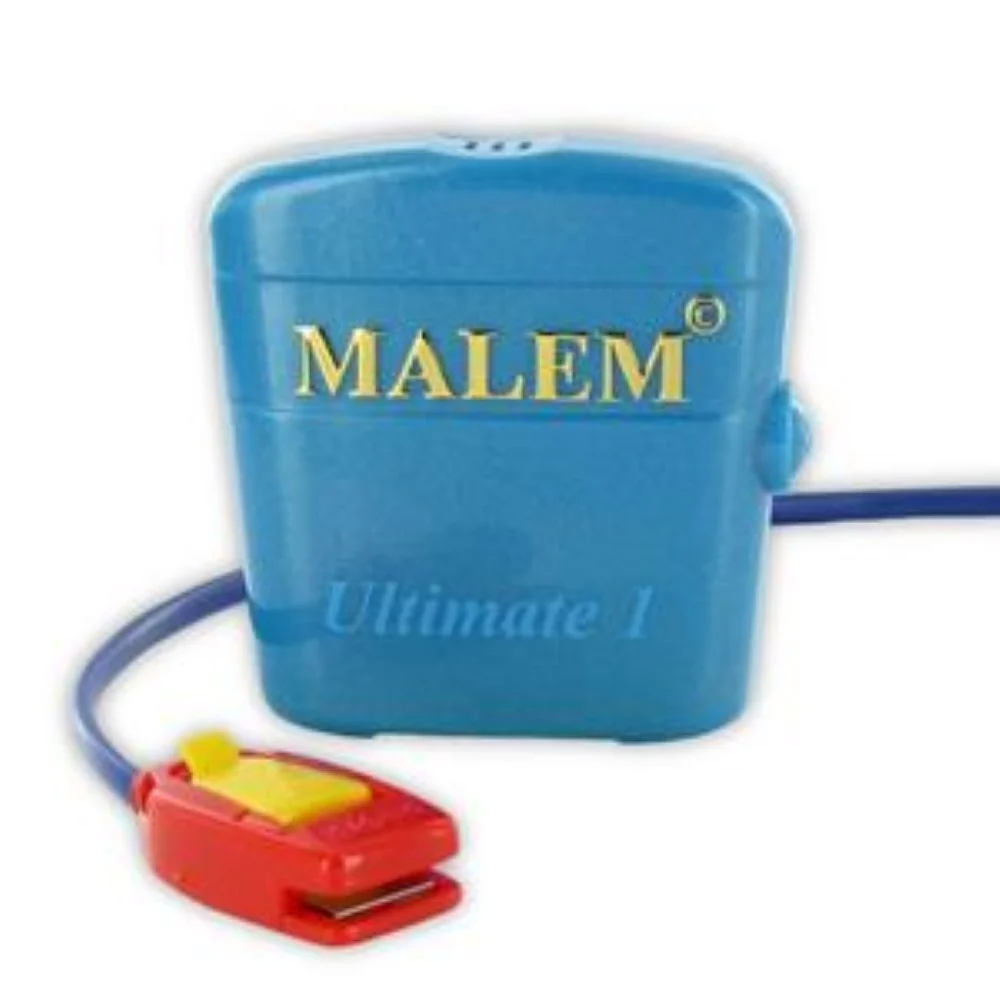 Bedwetting Store Malem Wearable Enuresis Alarm 2-1/9" x 2" x 4/5", Royal Blue,